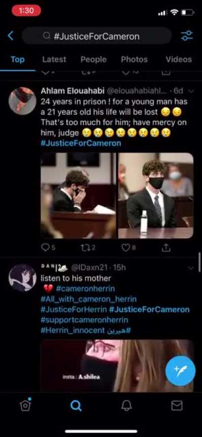 justiceforcameron is the stupidest person thing and there are so many poeple supporting it not only on tik tok smh