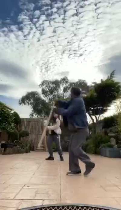 Uncle who loves martial arts Humor