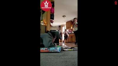 Traumatizing your kids for a "prank" vid