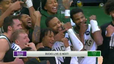 [Highlight] The Bucks do "Dame time" after his winner vs the Kings.