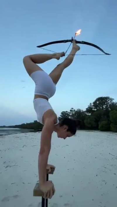 archery with the foot