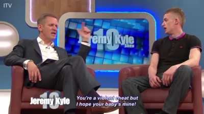 Host calls out audience for laughing at male domestic violence victim