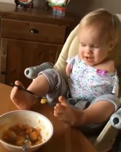 This toddlers perseverance