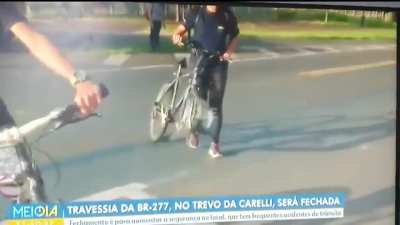 WCGW crossing the road without paying attention