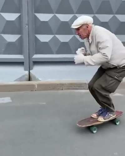 Igor is 73. He’s been riding his board since 1981.