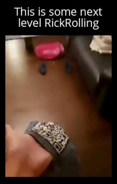 Takes picture... Gets RickRolled