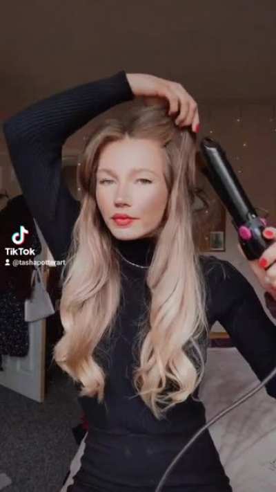 70s inspired hair with curtain bangs ✨