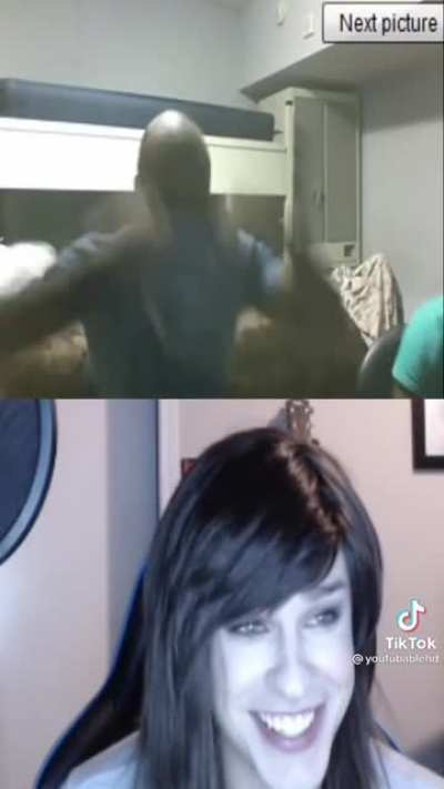 His reaction is perfect!!