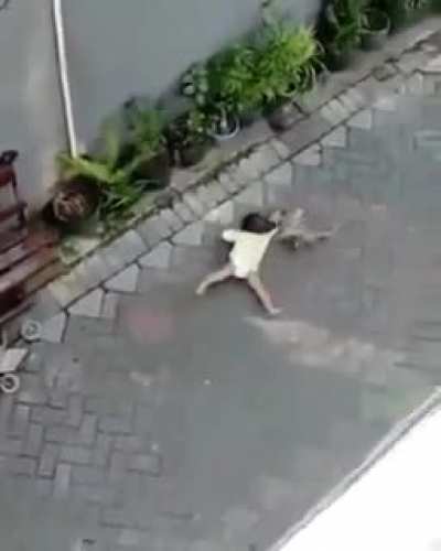 to drag this kid.