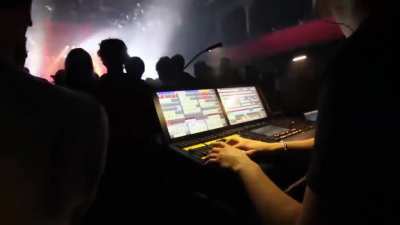 Meet Edvard Hansson, Swedish metal band Meshuggah's light operator.
