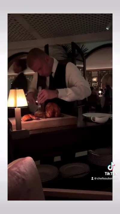 Roast Chicken Carving @ Cote miami